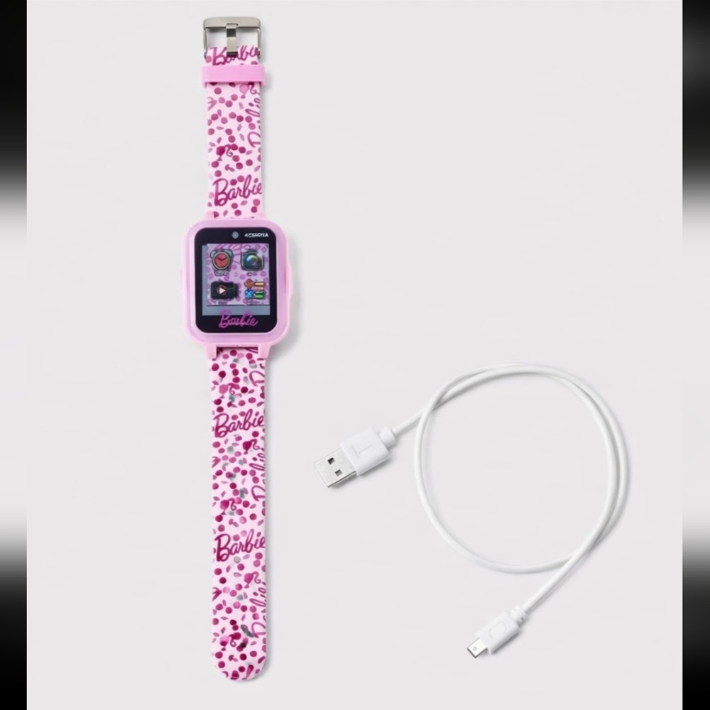 Barbie Kids Smartwatch Pink Touchscreen Camera Games Alarm Calculator New